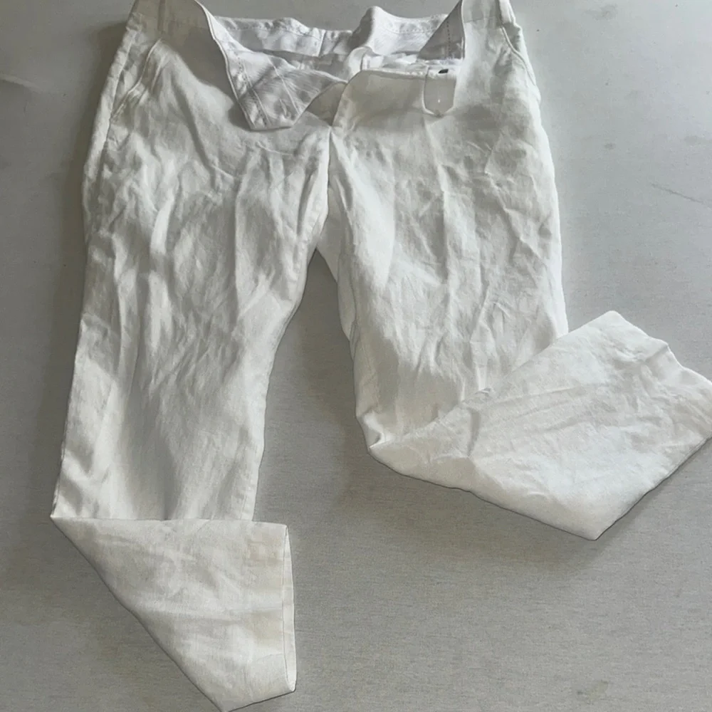 Unisex Size 38W MICHAEL Michael Kors White Chinos Relaxed Fit Lightweight Pants.